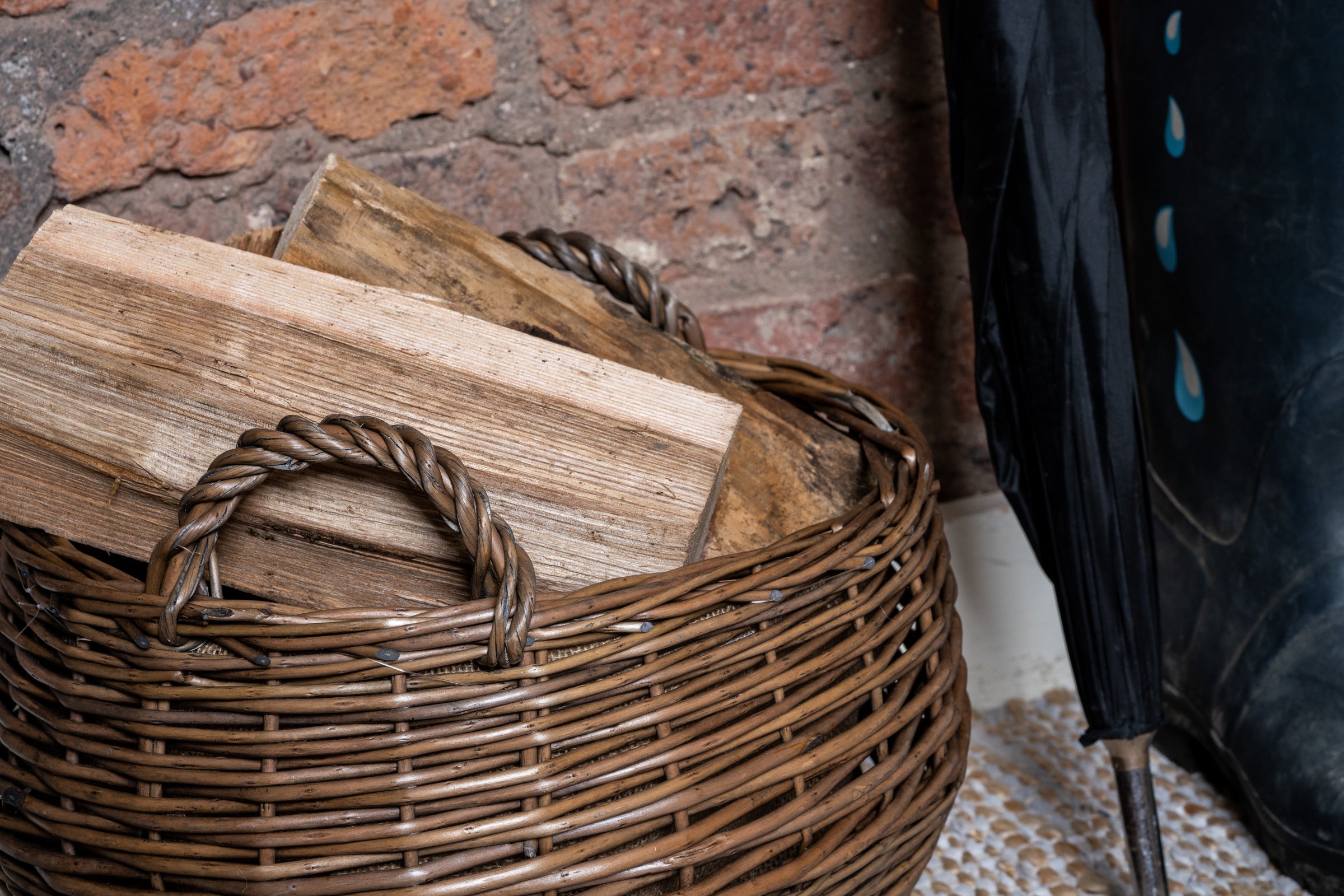 Wicker Log Baskets