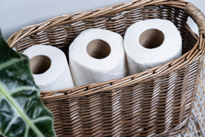 Wicker Toilet Roll Storage Baskets