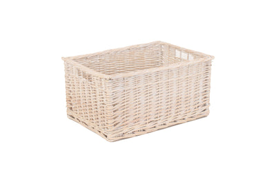 White Wash Storage Basket