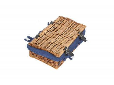 Small 14" Packaging Hamper with Navy Blue Lining