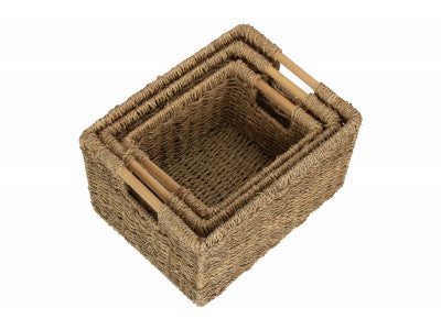 Nordic Seagrass Storage Basket - Various Sizes or Set of 3