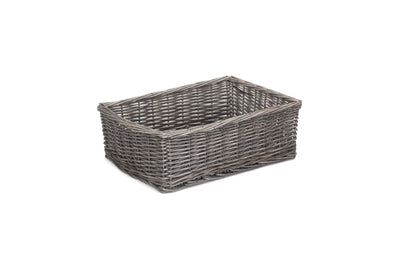 Antique Wash Wicker Tray