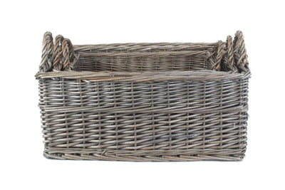 Shallow Antique Wash Storage Basket