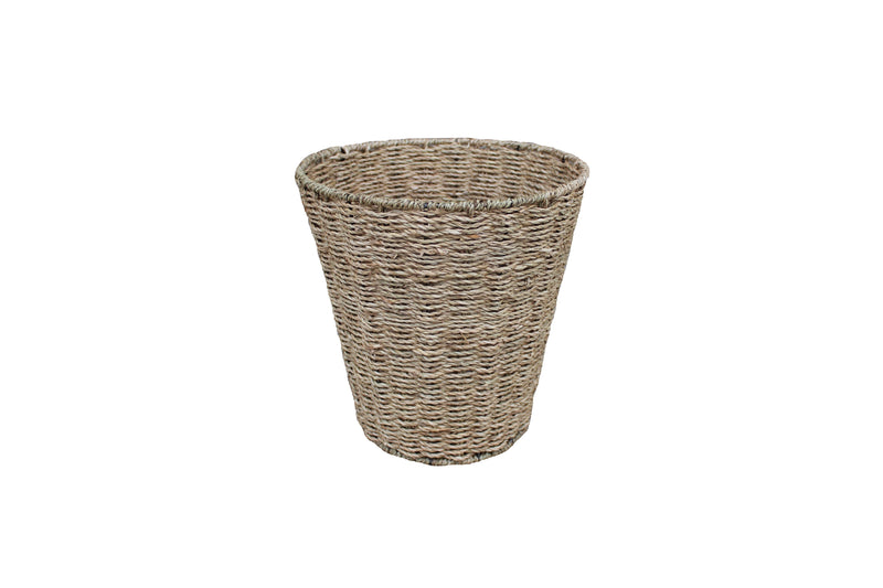 Seagrass Round Waste Paper Basket