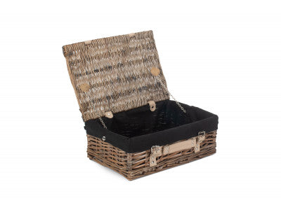 14" Antique Wash Split Willow Hamper