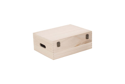 14" Wooden Box Unvarnished Front 
