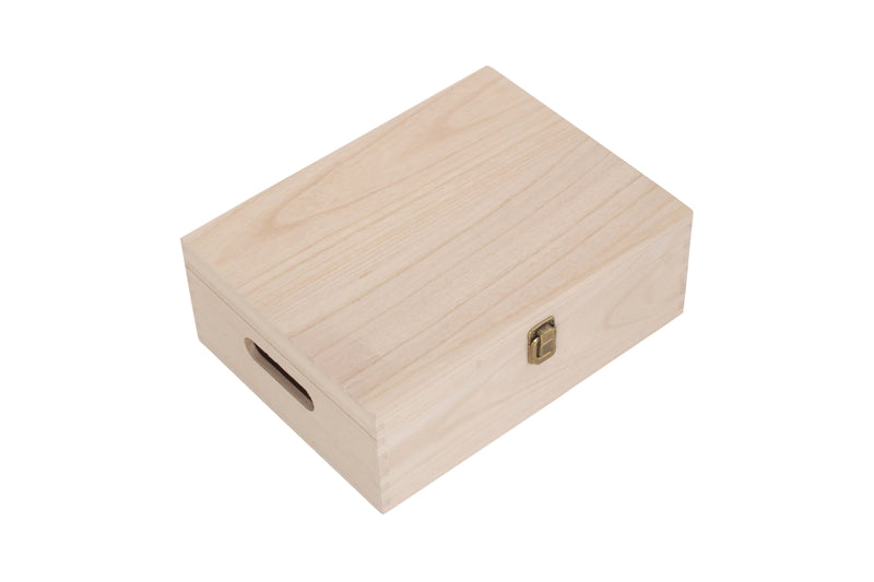 12" Wooden Box Top Closed View