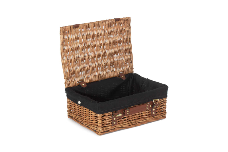 Light Steamed Hamper Small Black Open