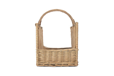 Antique Wash Open End Basket Suitable for Logs