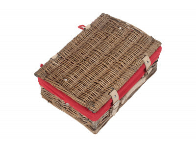 14" Antique Wash Split Willow Hamper