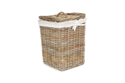 Square Rattan Laundry Hamper Basket