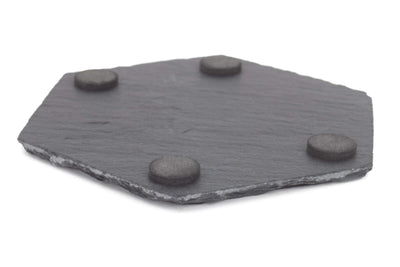 Hexagonal Slate Coaster Set 4