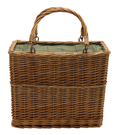 Green Tweed Cooler Basket Front