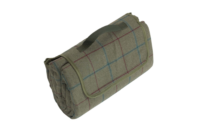 Green Tweed Picnic Blanket High