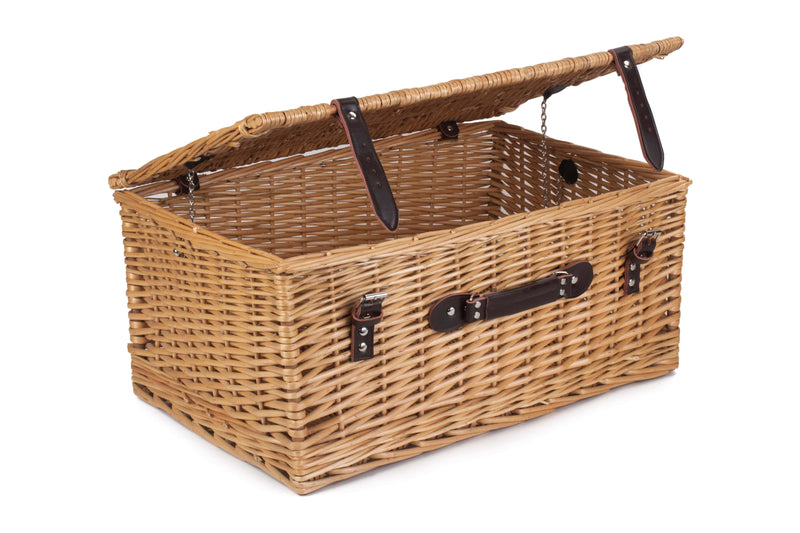 22" Buff Hamper Unlined Open