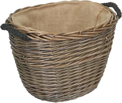 Oval Wicker Log Basket