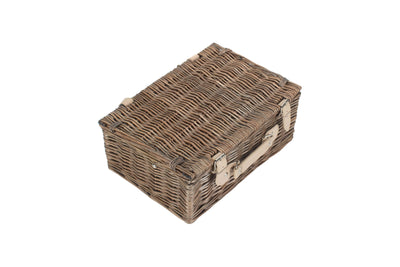 14" Fitted Wicker Picnic Hamper Closed Top