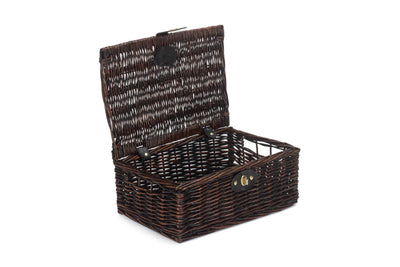 Chocolate Brown Hamper Unlined Open