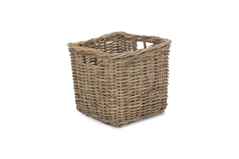 Square Rattan Storage Basket Front