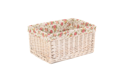 White Wash Storage Basket