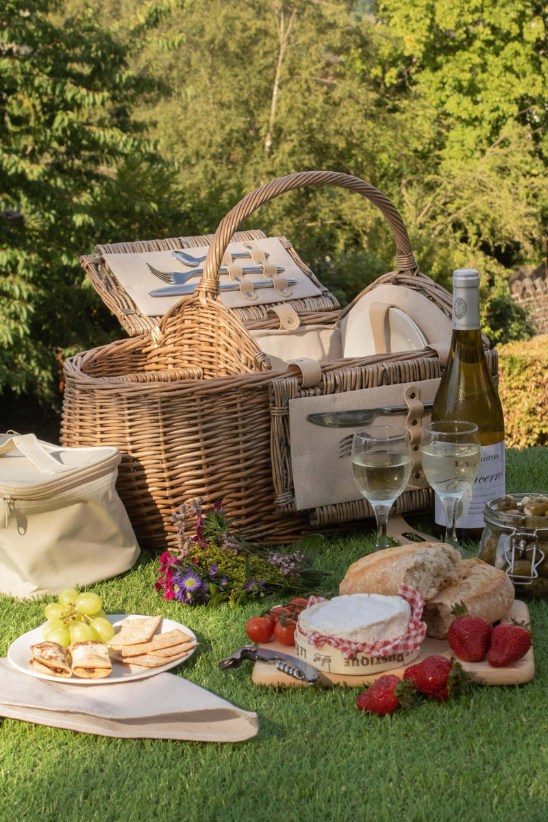 Fitted Wicker Boat Hamper Large Example View