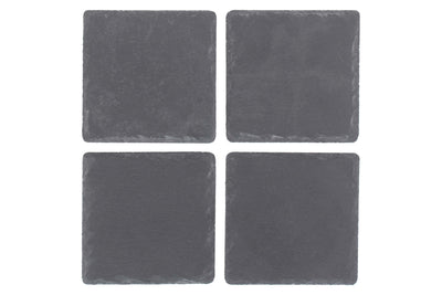 Square Slate Coaster Set 4