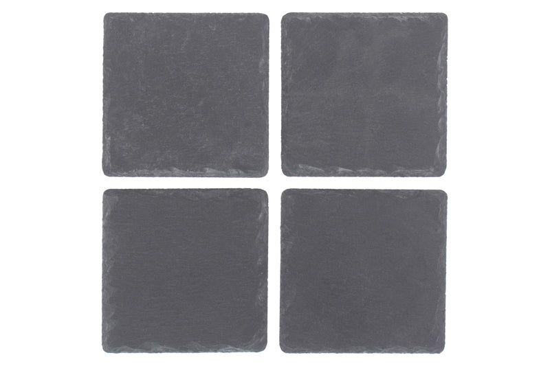 Square Slate Coaster Set 4