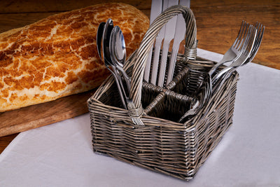 Wicker Cutlery Holder