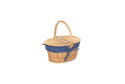 Light Steamed Oval Lidded Hamper Child's