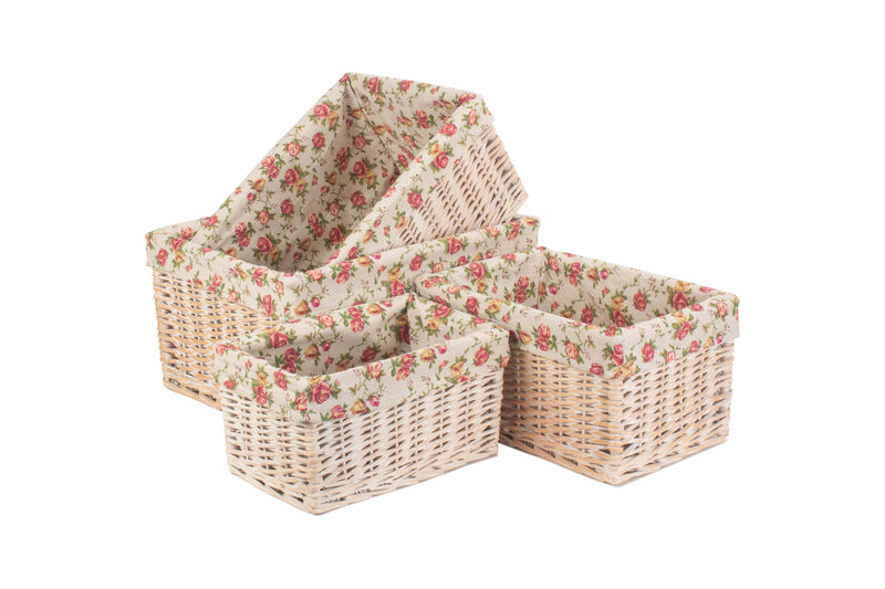 White Wash Storage Basket