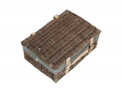 14" Antique Wash Split Willow Hamper