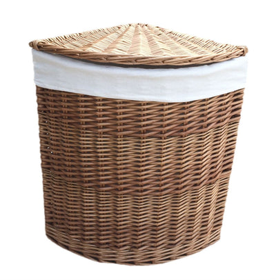 Light Steamed Corner Linen Basket Set 2