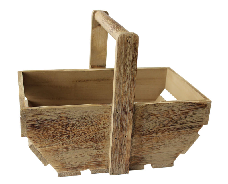 Oak Effect Wooden Trug Medium