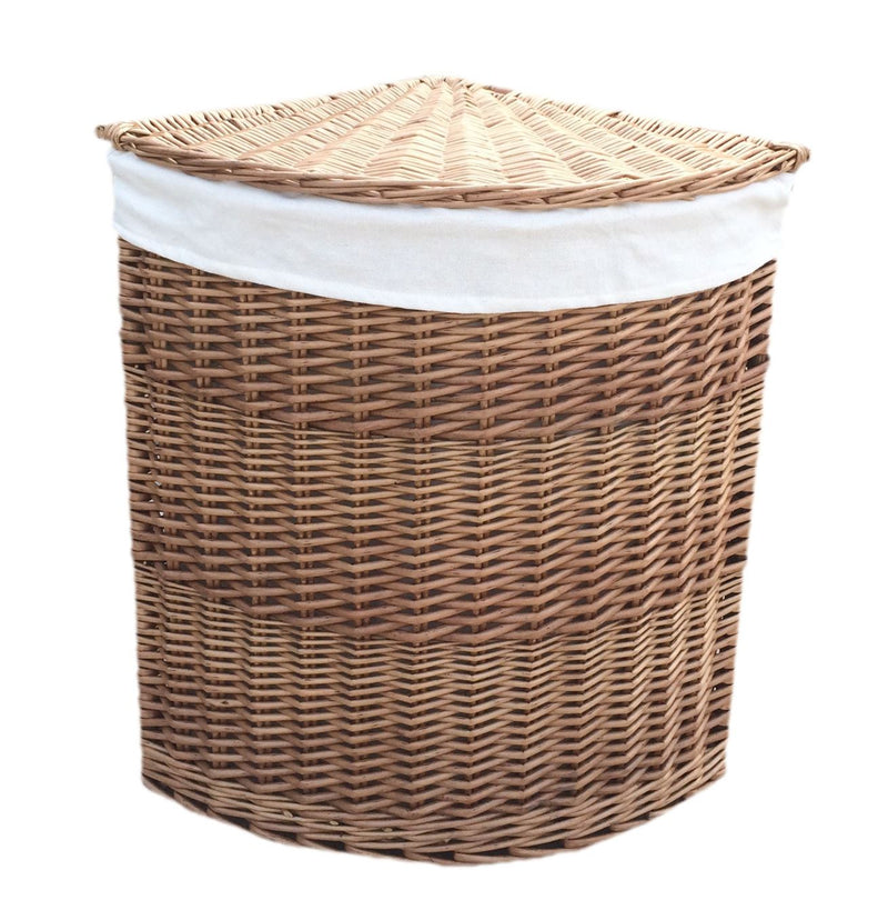 Light Steamed Corner Linen Basket Set 2