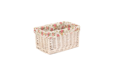 White Wash Storage Basket