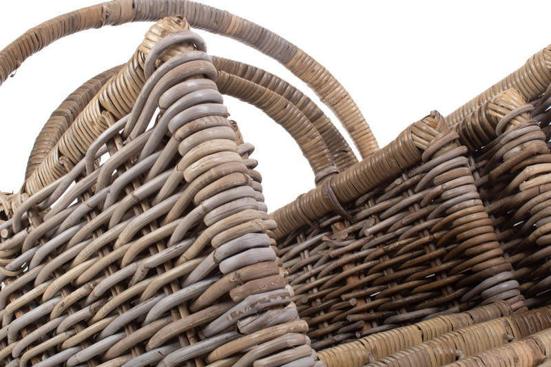 Rattan Open Ended Log Basket