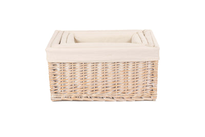 White Wash Storage Basket