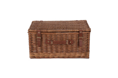 Classic Fitted Wicker Picnic Hamper Large Closed Front