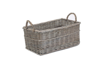 Shallow Antique Wash Storage Basket