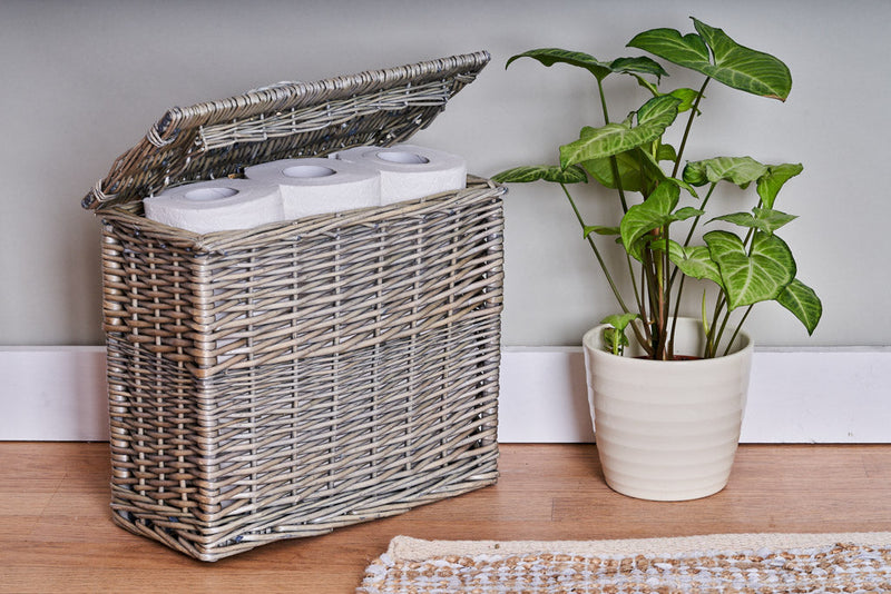 Rectangular Toilet Basket With Lid