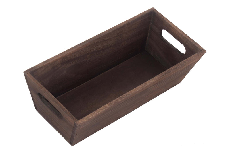 Dark Wooden Packing Trough Top Interior View