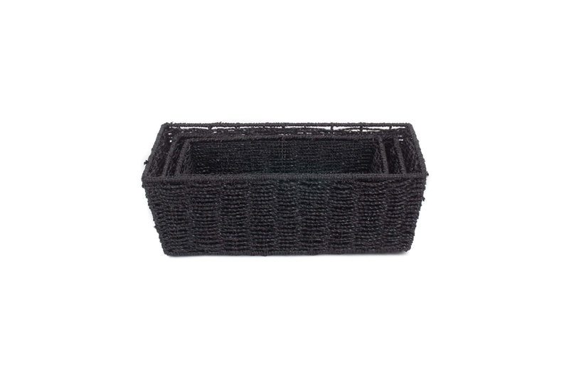 Black Paper Rope Tray