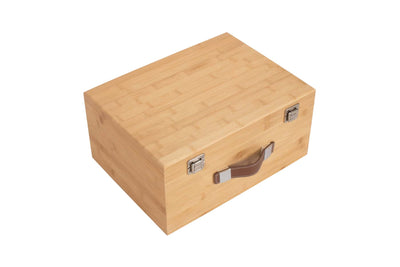 Luxury Bamboo Box Large Closed Detail