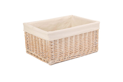 White Wash Storage Basket