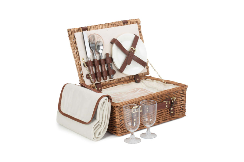 Brit Picnic Hamper 2 Person Front Open