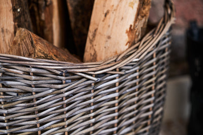 Scoop Neck Antique Wash Basket