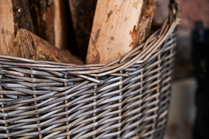 Scoop Neck Antique Wash Basket