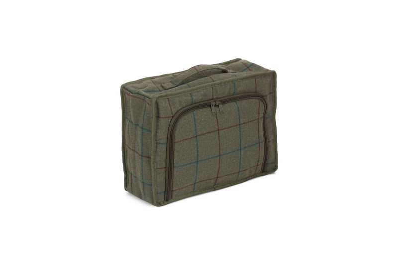 Green Tweed Cooler Bag Side