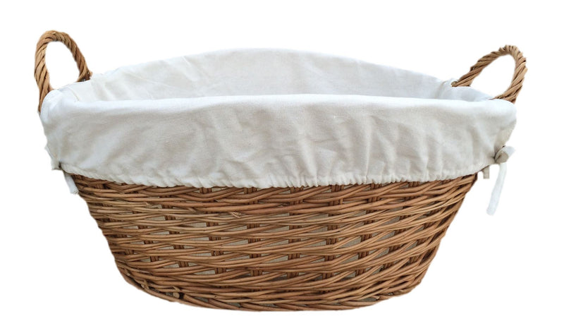 Light Steamed Wash Basket White