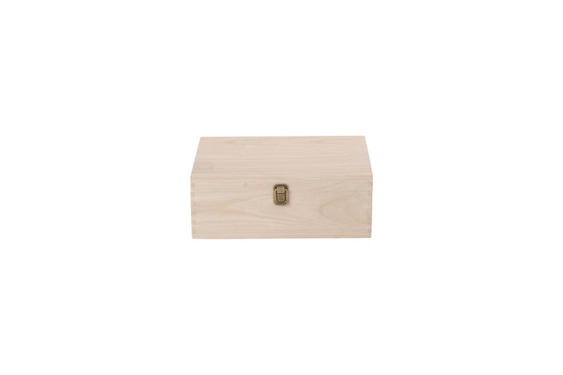 12" Wooden Box Front Closed